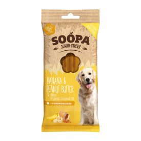 SOOPA JUMBO STICKS - BANÁNNAL ÉS MOGYORÓVAJJAL 170 G