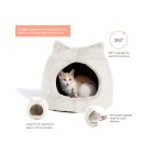 Meow Hut Fur barlang, törtfehér