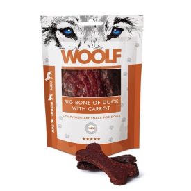   Woolf Big Bone of Duck with Carrot csont alakú kacsahús jutalomfalat répával 100 g