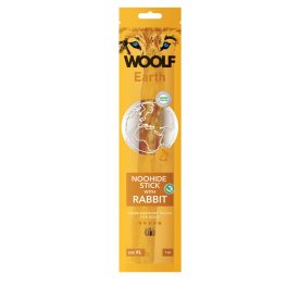   Woolf Earth NOOHIDE kollagénes rúd nyúlhússal XL 85g, 23x2,5cm, 1db/csomag