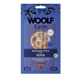   Woolf Earth NOOHIDE kollagénes rúd kacsahússal S 90g, 11,5x1cm, 10db/csomag