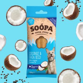 SOOPA DENTAL STICKS - KÓKUSSZAL ÉS CHIA MAGGAL 100 G