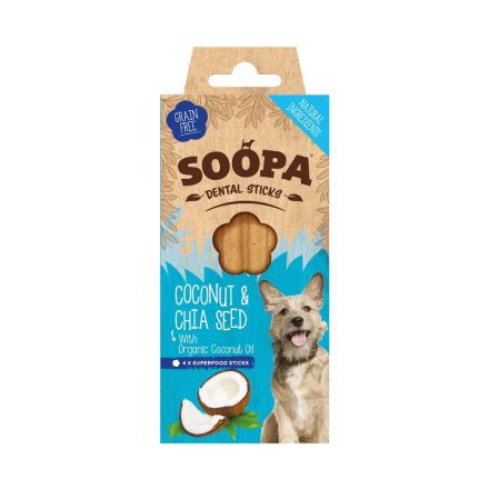 SOOPA DENTAL STICKS - KÓKUSSZAL ÉS CHIA MAGGAL 100 G