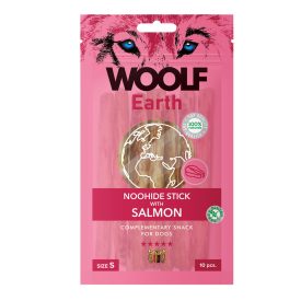   Woolf Earth NOOHIDE kollagénes rúd lazaccal S 90g, 11,5x1cm, 10db/csomag