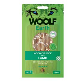   Woolf Earth NOOHIDE kollagénes rúd bárányhússal S 90g, 11,5x1cm, 10db/csomag