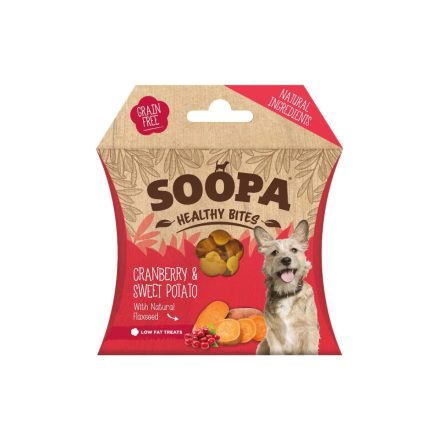 SOOPA HEALTHY BITES - VÖRÖS ÁFONYA ÉS ÉDESBURGONYA 50 G