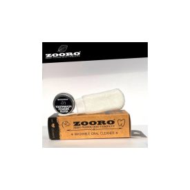   Zooro® - Mosható és ujjra húzható, ezüstionos fogtisztító kutyáknak, ajándék fogmosó porral