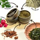 Zooro® - Mosható és ujjra húzható, ezüstionos fogtisztító kutyáknak, ajándék fogmosó porral