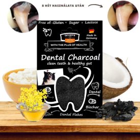   Qchefs Dental Charcoal Flakes - Természetes fogtisztító pehely kutyáknak